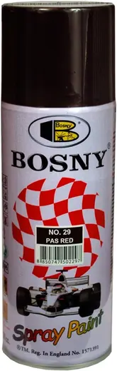 Bosny Spray Paint акриловый спрей-грунт (520 мл) красно-коричневый