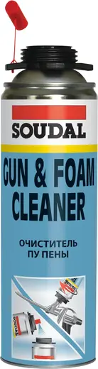 Soudal Gun & Foam Cleaner очиститель полиуретановой (ПУ) монтажной пены (500 мл)