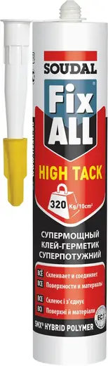 Soudal Fix All High Tack гибридный клей-герметик (290 мл) белый