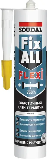 Soudal Fix All Flexi эластичный гибридный клей-герметик (290 мл) черный