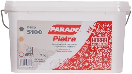 Parade S100 Deco Pietra декоративное покрытие (7 кг) опал