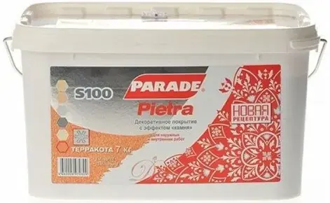 Parade S100 Deco Pietra декоративное покрытие (7 кг) терракота