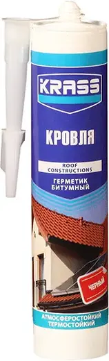 Krass Кровля герметик битумный для крыш и кровли (300 мл) Россия