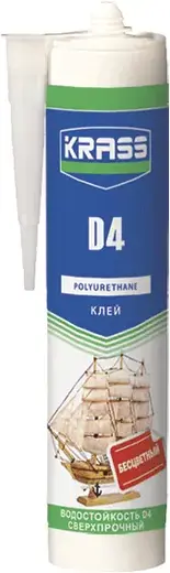 Krass D4 клей полиуретановый водостойкий сверхпрочный (300 мл)