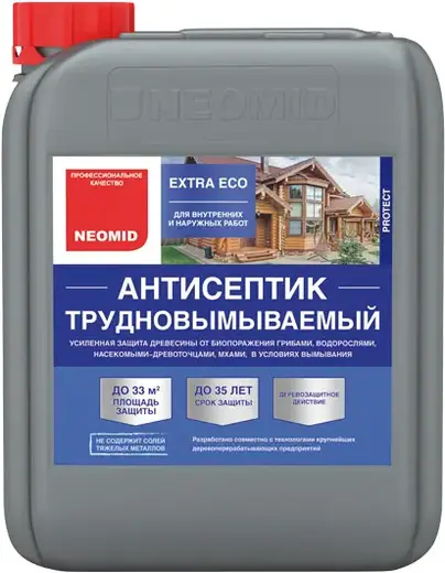 Неомид Extra Eco антисептик трудновымываемый деревозащитный (10 кг)