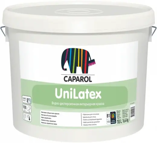 Caparol Unilatex матовая высокоукрывистая дисперсионная акрилатная краска (10 л) белая