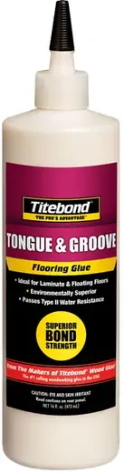 Titebond Tongue & Groove Flooring Glue влагостойкий клей для дерева и ламинированного паркета (473 мл)