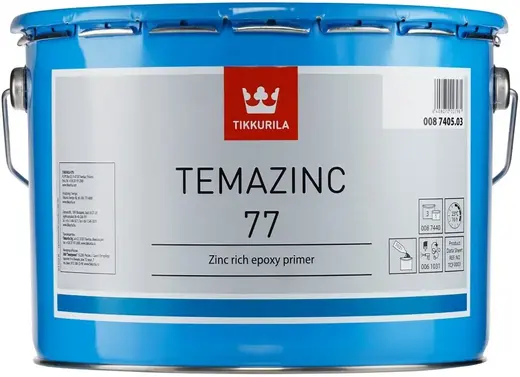 Тиккурила Temazinc 77 двухкомпонентная эпоксидная цинкнаполненная краска (10 л)