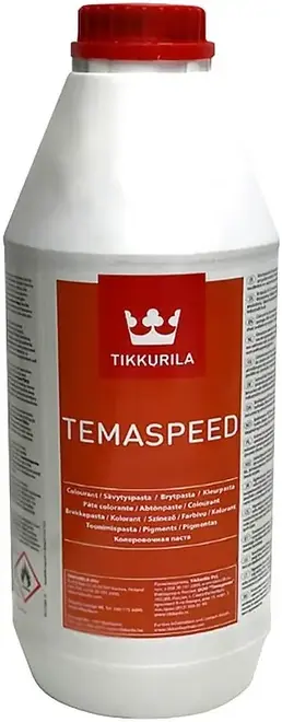 Тиккурила Temaspeed Fonte пигментная паста для колеровки (1 л) черная FS 31