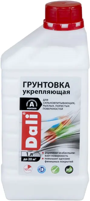 Dali грунтовка укрепляющая акриловая (1 л) бесцветная