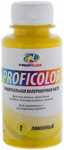 Профилюкс Proficolor универсальная колеровочная паста (100 мл) лимонная