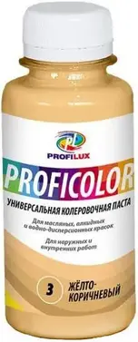 Профилюкс Proficolor универсальная колеровочная паста (100 мл) желто-коричневая