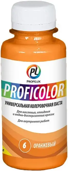 Профилюкс Proficolor универсальная колеровочная паста (100 мл) оранжевая