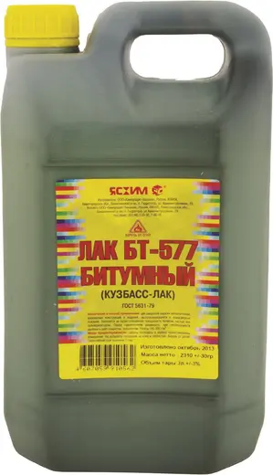 Ясхим БТ-577 Кузбасс-Лак лак битумный (3 л)