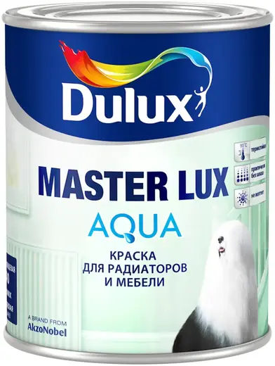 Dulux Master Lux Aqua краска для радиаторов и мебели (2.5 л) белая