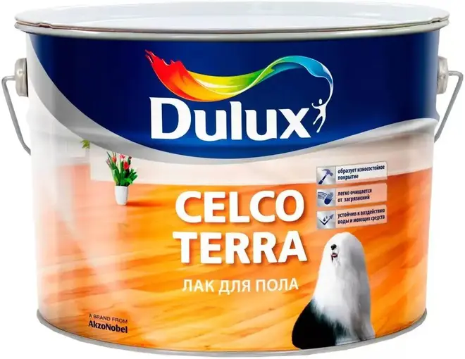 Dulux Luxium Celco Terra лак для пола (10 л) полуматовый