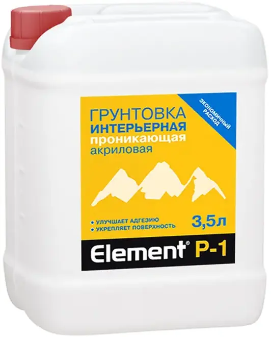 Alpa Element P-1 грунтовка интерьерная проникающая акриловая (3.5 л) бесцветная
