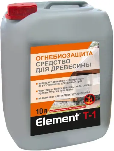 Alpa Element T-1 Огнебиозащита средство для древесины (10 л)