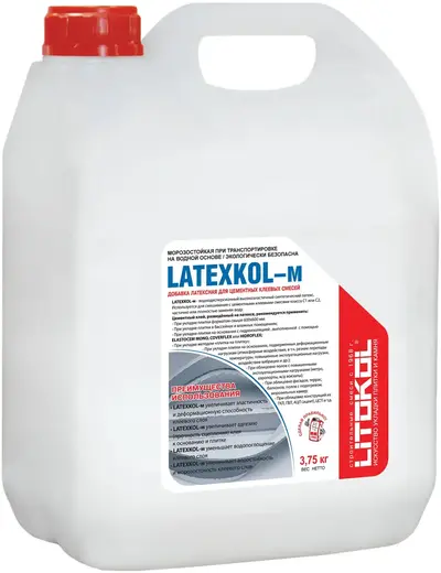 Литокол Latexkol-m добавка латексная для цементных клеевых смесей (3.75 кг)