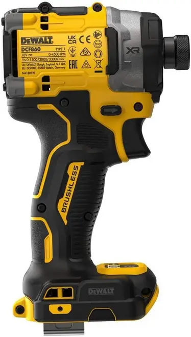 Dewalt DCF860NT шуруповерт аккумуляторный (18 В без АКБ) №313719