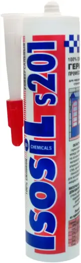 Iso Chemicals Isosil S201 Универсальный силиконовый герметик (280 мл) белый