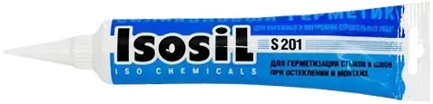 Iso Chemicals Isosil S201 Универсальный силиконовый герметик (115 мл) белый