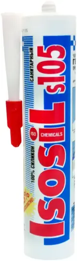 Iso Chemicals Isosil S105 Санитарный силиконовый герметик (280 мл) белый