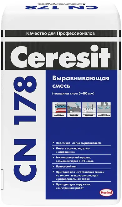 Ceresit CN 178 выравнивающая смесь (25 кг)