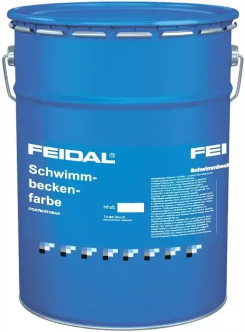 Feidal Schwimmbeckenfarbe краска для бассейнов (5 л) небесно-голубая RAL 5012