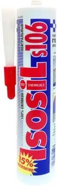 Iso Chemicals Isosil S106 Нейтральный силиконовый герметик (280 мл) бесцветный