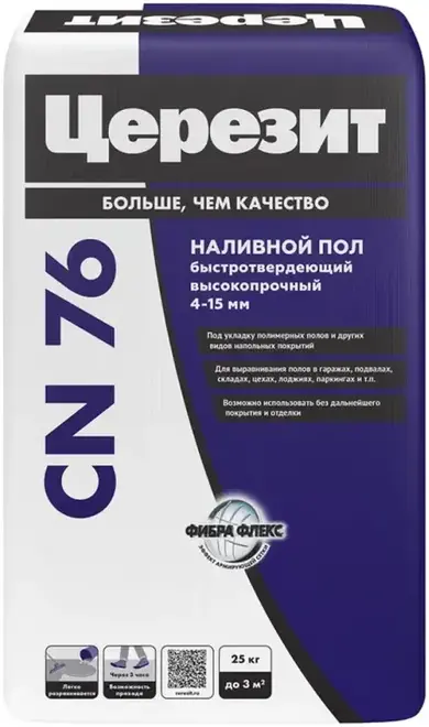 Церезит CN 76 самовыравнивающаяся смесь высокопрочная (25 кг)