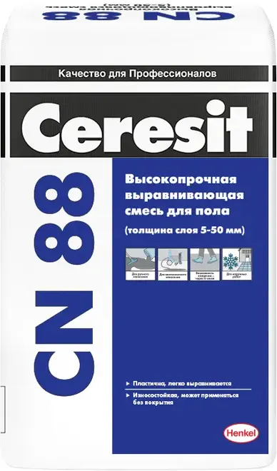 Церезит CN 88 выравнивающая смесь высокопрочная (25 кг)