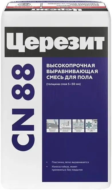 Церезит CN 88 выравнивающая смесь высокопрочная (25 кг)