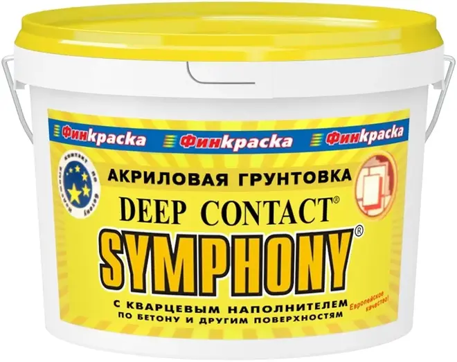 Финкраска Симфония Deep Contact акриловая грунтовка с кварцевым наполнителем (3 л)