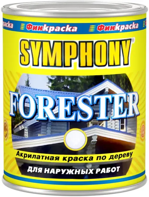 Финкраска Симфония Forester акрилатная краска по дереву (900 мл) бесцветная