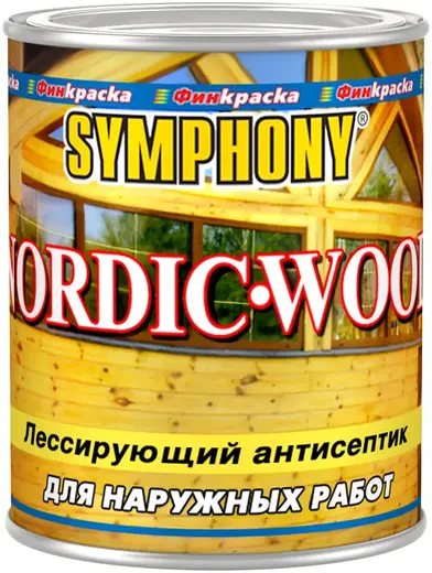 Финкраска Симфония Nordic-Wood лессирующий антисептик (1 л)
