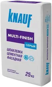 Кнауф Мульти-Финиш шпаклевка цементная фасадная (25 кг) серая