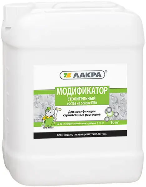 Лакра Модификатор состав строительный на основе ПВА (10 кг)