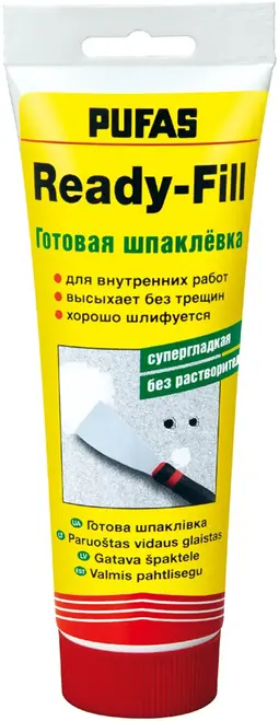 Пуфас Ready-Fill готовая шпаклевка супергладкая без растворителя (400 г)