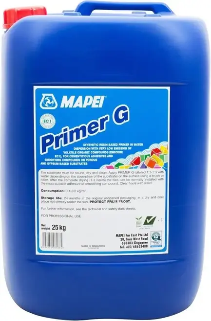 Mapei Primer G грунтовка на основе синтетических смол (25 кг)