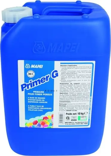 Mapei Primer G грунтовка на основе синтетических смол (10 кг)