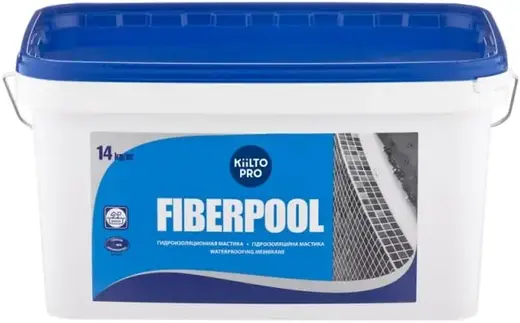 Kiilto Pro Fiberpool гидроизоляционная мастика (14 кг)