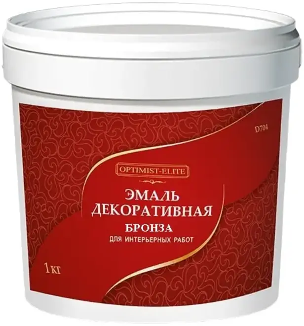 Оптимист Элит D 704 эмаль декоративная (450 г) золото