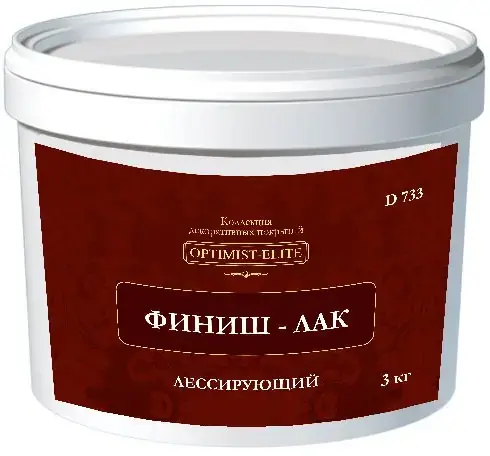 Оптимист Элит D 733 финиш-лак лессирующий (3 кг) глянцевый