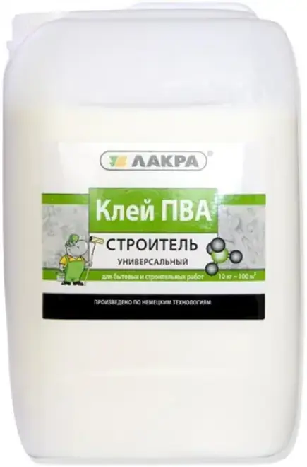 Лакра ПВА Строитель клей универсальный (10 кг)