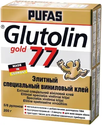 Пуфас Glutolin 77 Gold элитный специальный виниловый клей (200 г)