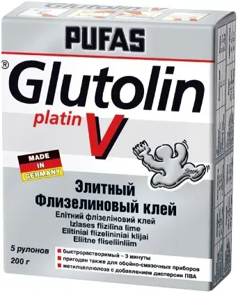 Пуфас Glutolin V Platin элитный флизелиновый клей (200 г)