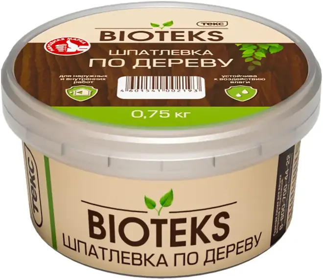 Текс Bioteks шпатлевка по дереву (750 г) дуб