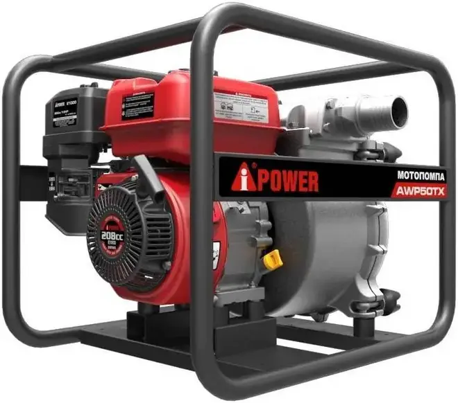 A-Ipower AWP50TX мотопомпа бензиновая для сильнозагрязненной воды №30321