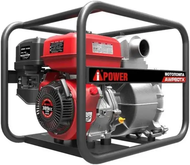 A-Ipower AWP80TX мотопомпа бензиновая для сильнозагрязненной воды №30331
